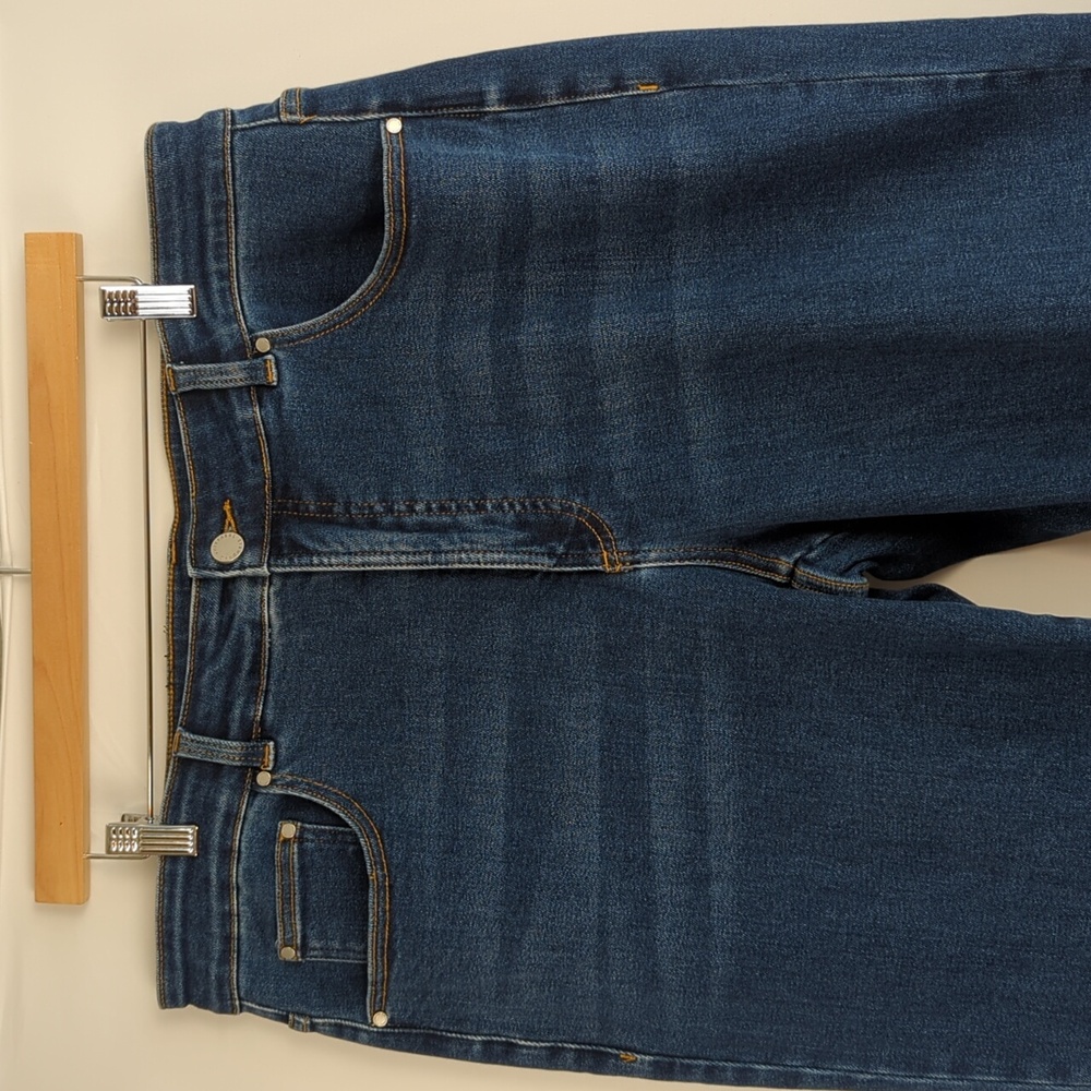 Universal Standard Etta High Rise Straight Leg Jeans in Aged Indigo l Size 16 - Picture 8 of 12